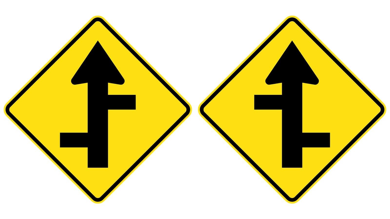 Staggered Side Road Intersection, First from Left : Right